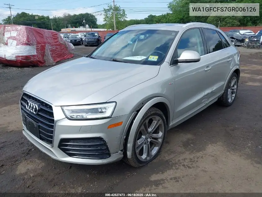 2016 Audi Q3 2.0T Premium Plus VIN: WA1GFCFS7GR006126 Lot: 42527473