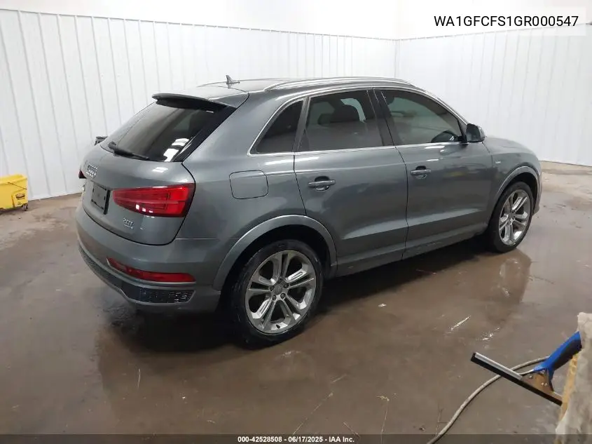 2016 Audi Q3 2.0T Premium Plus VIN: WA1GFCFS1GR000547 Lot: 42528508