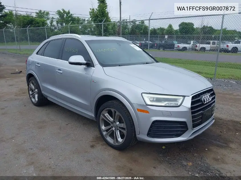 2016 Audi Q3 Prestige VIN: WA1FFCFS9GR007872 Lot: 42541509