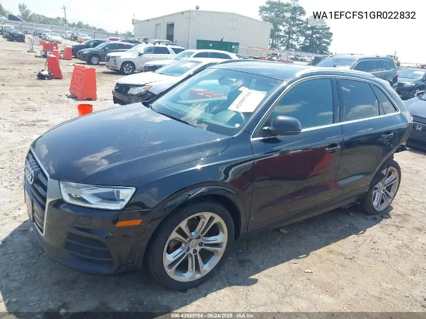 2016 Audi Q3 2.0T Premium Plus VIN: WA1EFCFS1GR022832 Lot: 42589704