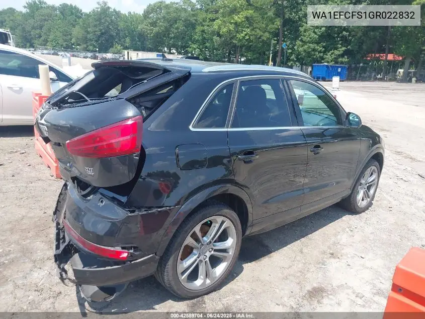 2016 Audi Q3 2.0T Premium Plus VIN: WA1EFCFS1GR022832 Lot: 42589704