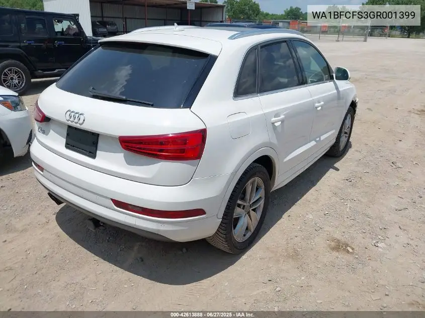 2016 Audi Q3 2.0T Premium Plus VIN: WA1BFCFS3GR001399 Lot: 42613888
