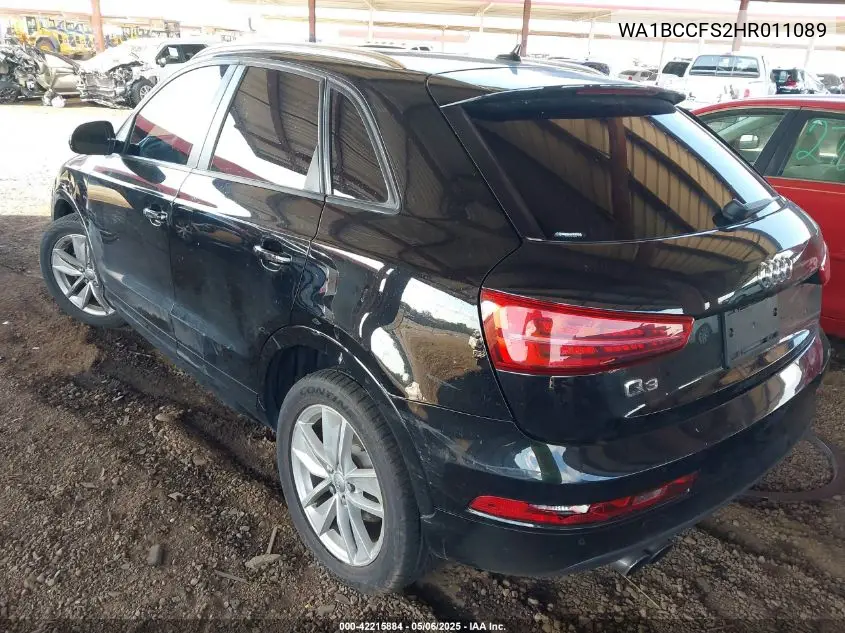 2017 Audi Q3 2.0T Premium VIN: WA1BCCFS2HR011089 Lot: 42215884