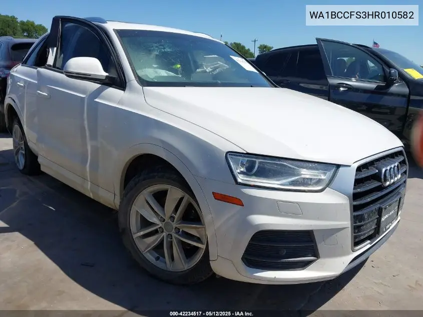 2017 Audi Q3 2.0T Premium VIN: WA1BCCFS3HR010582 Lot: 42234517