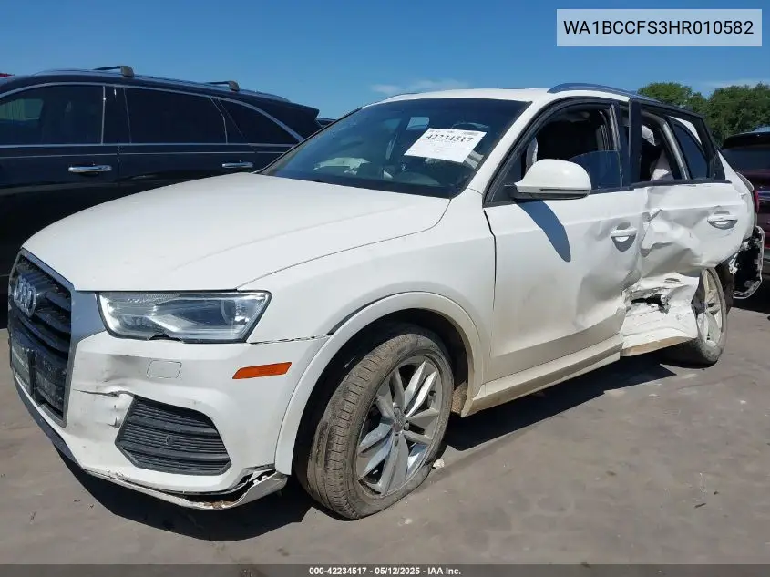 2017 Audi Q3 2.0T Premium VIN: WA1BCCFS3HR010582 Lot: 42234517