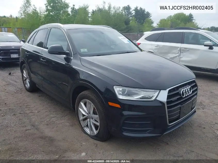 2017 Audi Q3 2.0T Premium VIN: WA1JCCFS2HR002405 Lot: 42240959
