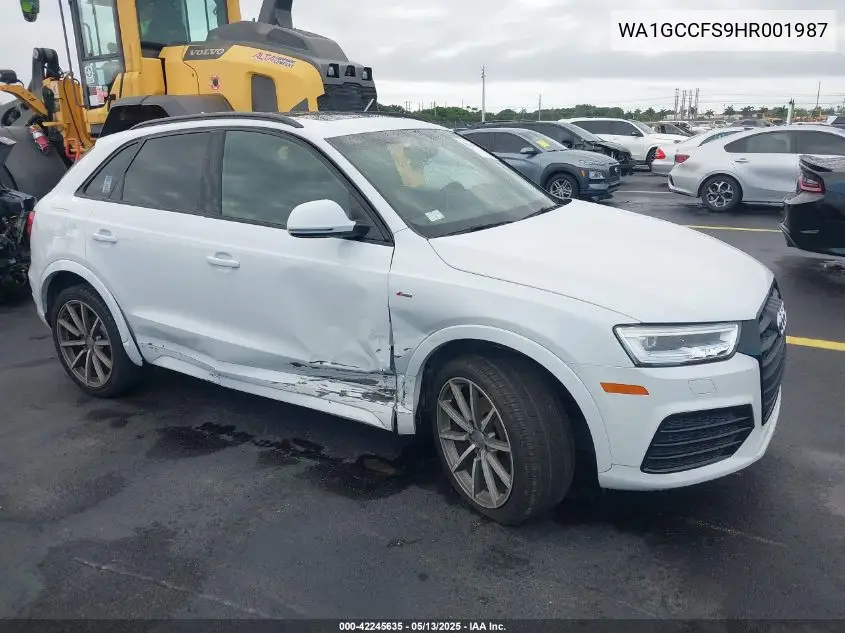 2017 Audi Q3 2.0T Premium VIN: WA1GCCFS9HR001987 Lot: 42245635