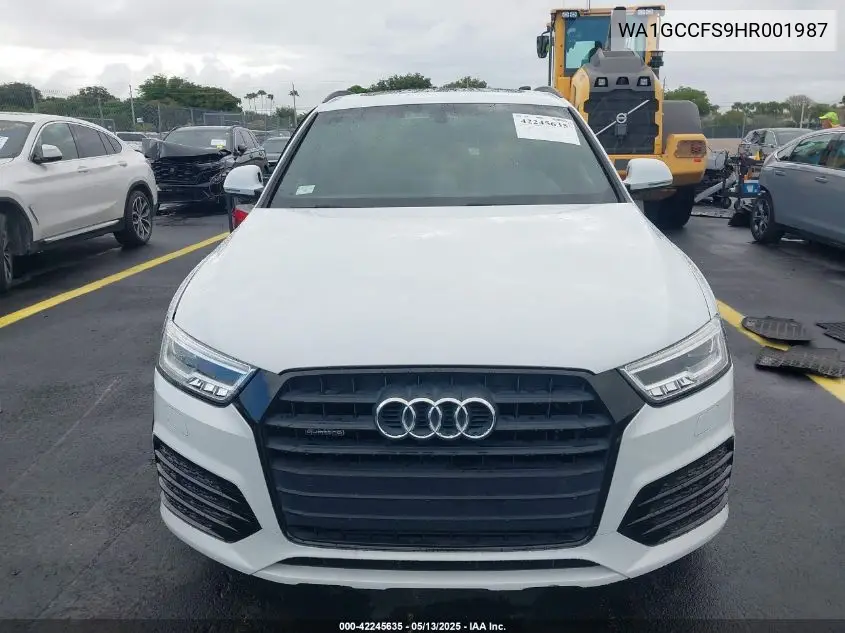 2017 Audi Q3 2.0T Premium VIN: WA1GCCFS9HR001987 Lot: 42245635