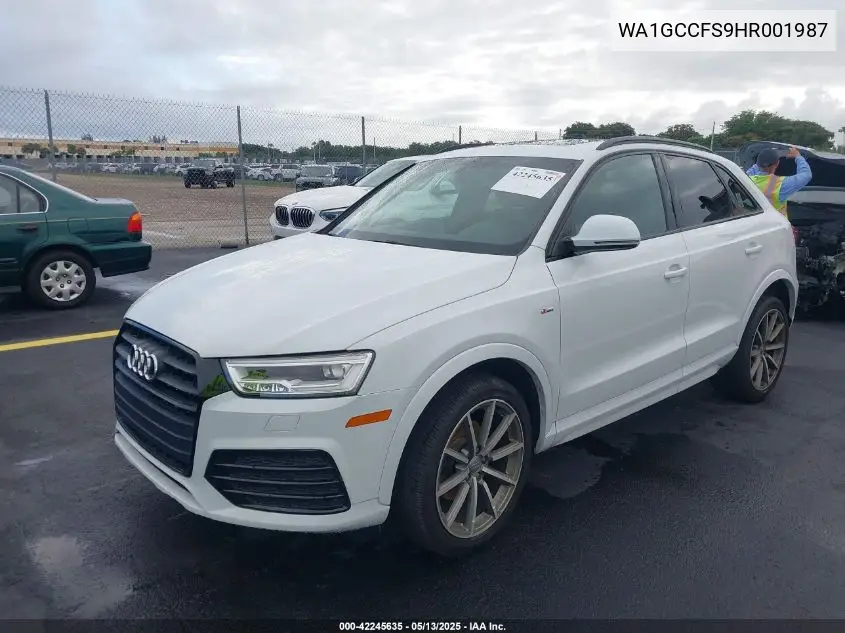 2017 Audi Q3 2.0T Premium VIN: WA1GCCFS9HR001987 Lot: 42245635