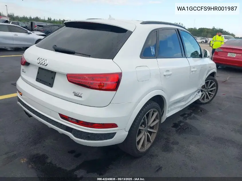 2017 Audi Q3 2.0T Premium VIN: WA1GCCFS9HR001987 Lot: 42245635