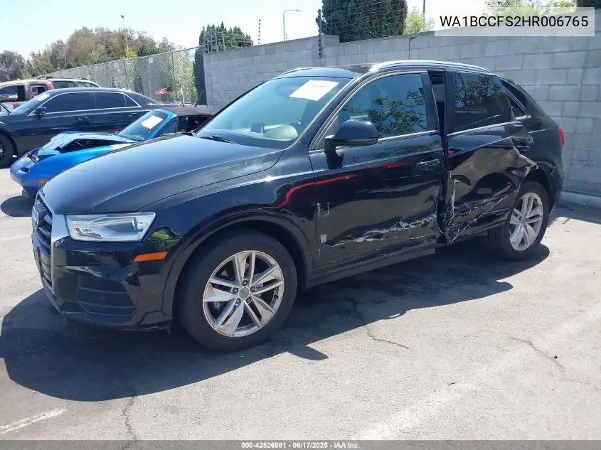 2017 Audi Q3 2.0T Premium VIN: WA1BCCFS2HR006765 Lot: 42526881