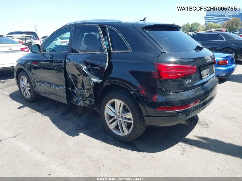 2017 Audi Q3 2.0T Premium VIN: WA1BCCFS2HR006765 Lot: 42526881