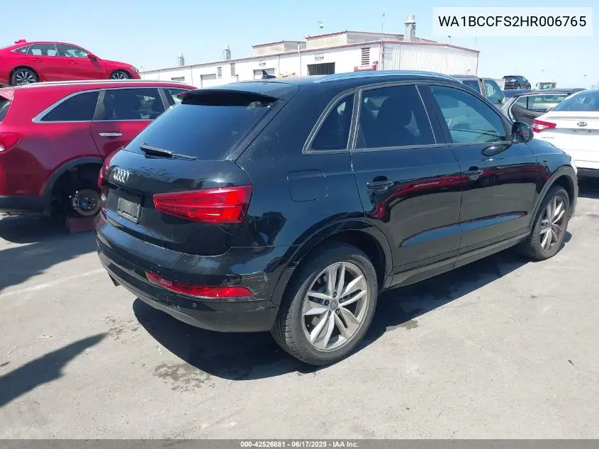 2017 Audi Q3 2.0T Premium VIN: WA1BCCFS2HR006765 Lot: 42526881