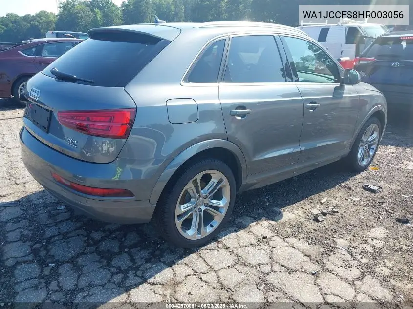 2017 Audi Q3 2.0T Premium VIN: WA1JCCFS8HR003056 Lot: 42570081