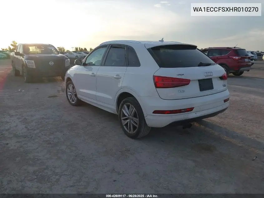 2017 Audi Q3 2.0T Premium VIN: WA1ECCFSXHR010270 Lot: 42609117