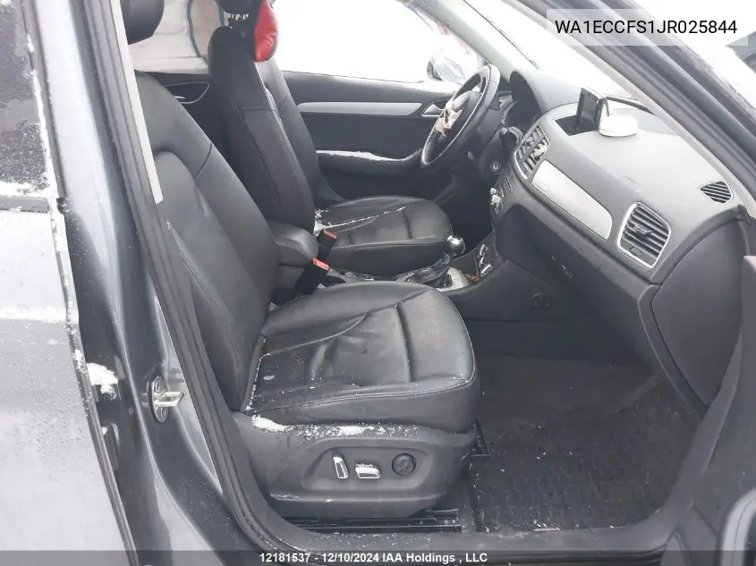 2018 Audi Q3 VIN: WA1ECCFS1JR025844 Lot: 12181537