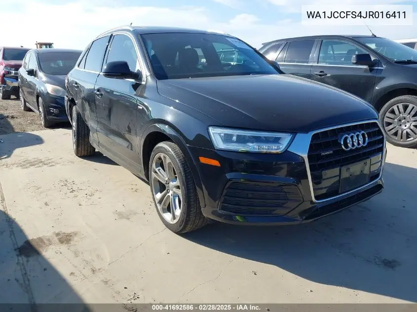 2018 Audi Q3 2.0T Premium VIN: WA1JCCFS4JR016411 Lot: 41692586