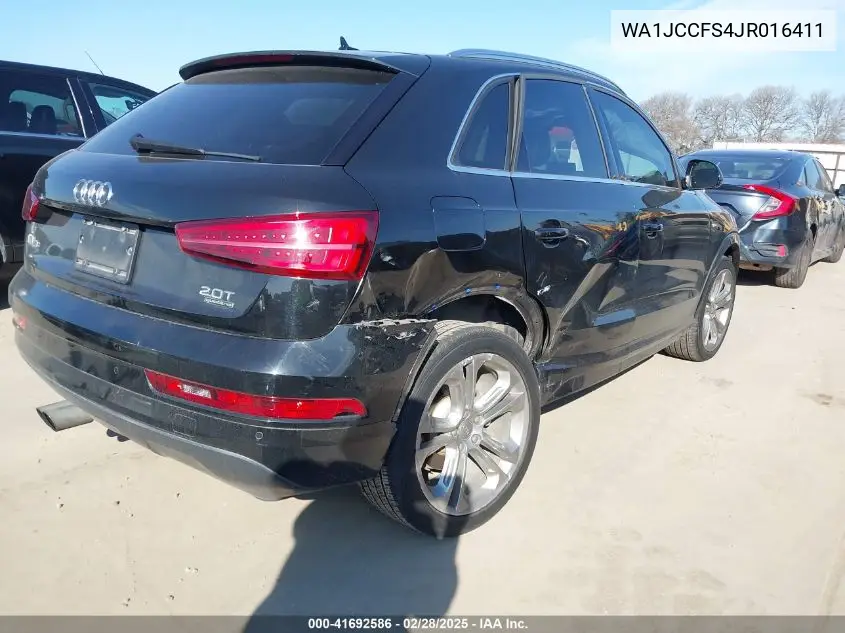 2018 Audi Q3 2.0T Premium VIN: WA1JCCFS4JR016411 Lot: 41692586