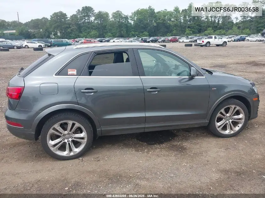 2018 Audi Q3 2.0T Premium/2.0T Sport Premium VIN: WA1JCCFS6JR003658 Lot: 42602205