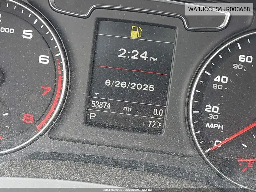 2018 Audi Q3 2.0T Premium/2.0T Sport Premium VIN: WA1JCCFS6JR003658 Lot: 42602205