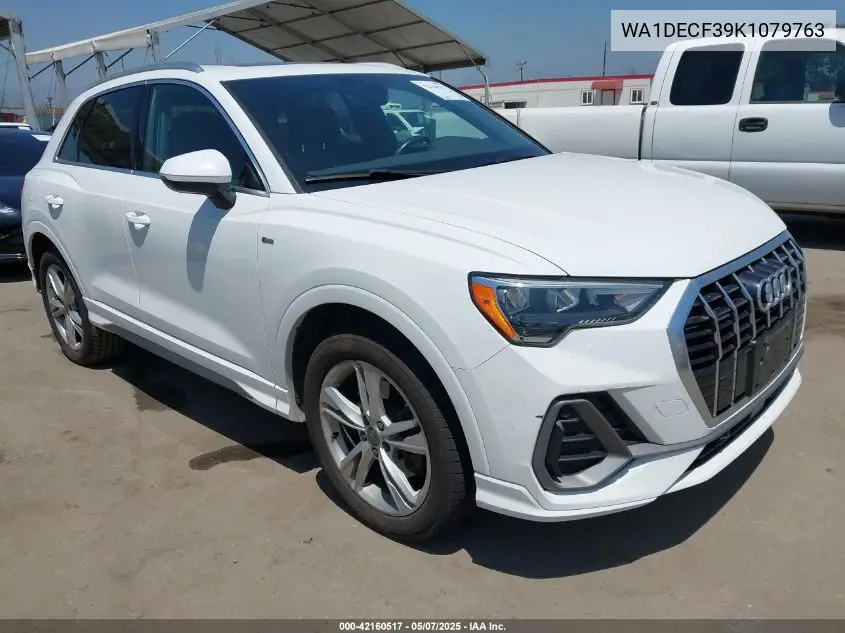 2019 Audi Q3 2.0T S Line Premium VIN: WA1DECF39K1079763 Lot: 42160517