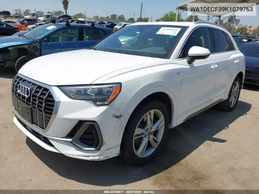 2019 Audi Q3 2.0T S Line Premium VIN: WA1DECF39K1079763 Lot: 42160517
