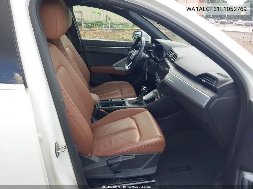 2020 Audi Q3 Premium 45 Tfsi Quattro Tiptronic VIN: WA1AECF31L1052769 Lot: 42233376