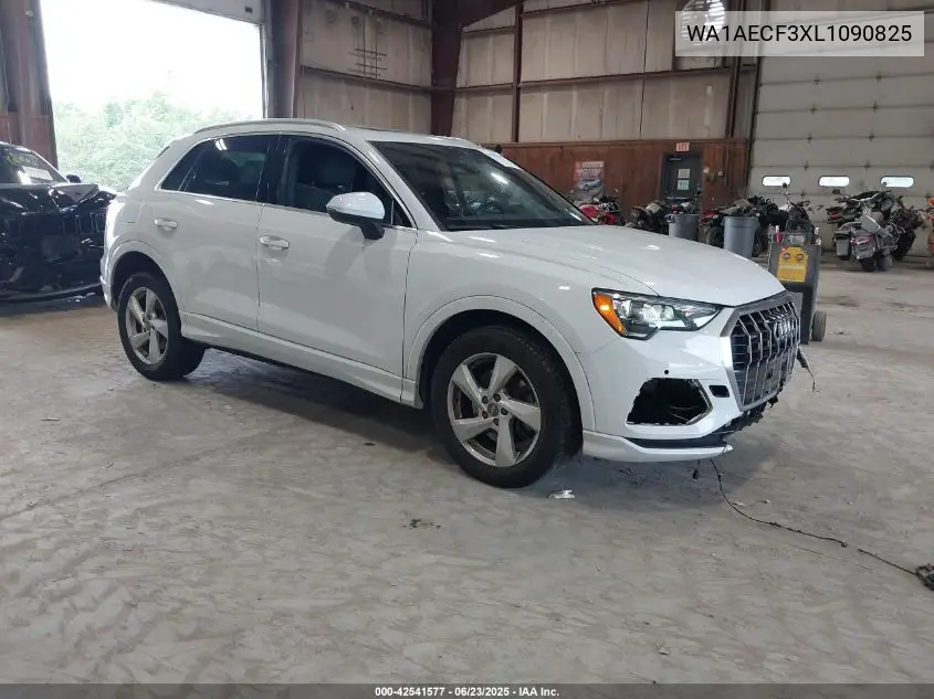 2020 Audi Q3 Premium 45 Tfsi Quattro Tiptronic VIN: WA1AECF3XL1090825 Lot: 42541577