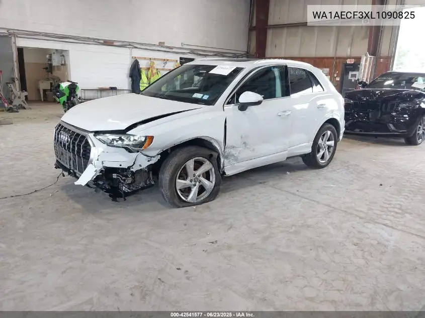 2020 Audi Q3 Premium 45 Tfsi Quattro Tiptronic VIN: WA1AECF3XL1090825 Lot: 42541577
