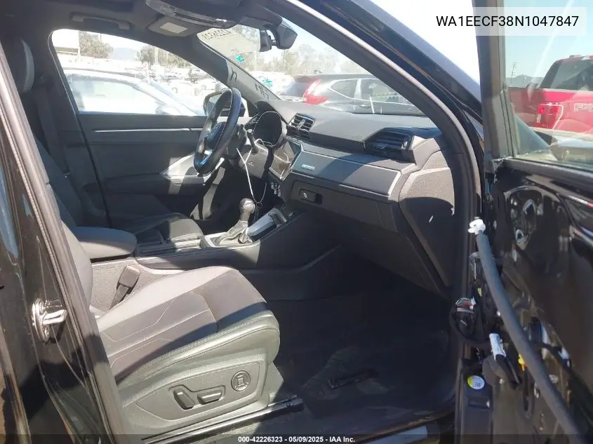 2022 Audi Q3 Premium Plus 45 Tfsi S Line Quattro Tiptronic VIN: WA1EECF38N1047847 Lot: 42226323