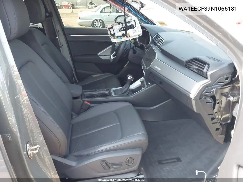 2022 Audi Q3 Premium Plus 45 Tfsi S Line Quattro Tiptronic VIN: WA1EECF39N1066181 Lot: 42570617