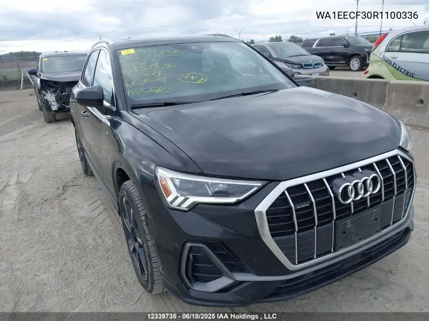2024 Audi Q3 Premium Plus S Line 45 VIN: WA1EECF30R1100336 Lot: 12339735