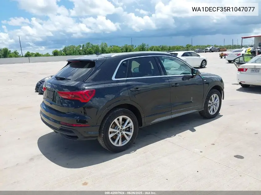 2024 Audi Q3 Premium 45 Tfsi S Line Quattro Tiptronic VIN: WA1DECF35R1047077 Lot: 42597924