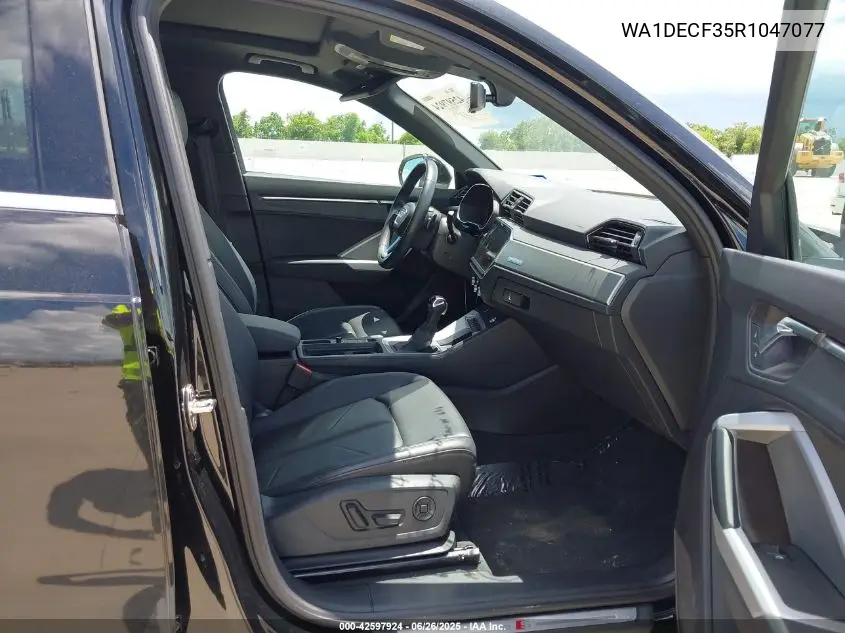 2024 Audi Q3 Premium 45 Tfsi S Line Quattro Tiptronic VIN: WA1DECF35R1047077 Lot: 42597924
