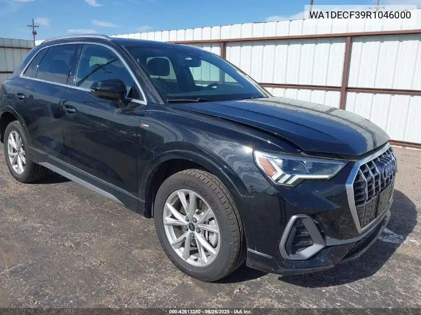 2024 Audi Q3 Premium 45 Tfsi S Line Quattro Tiptronic VIN: WA1DECF39R1046000 Lot: 42613350