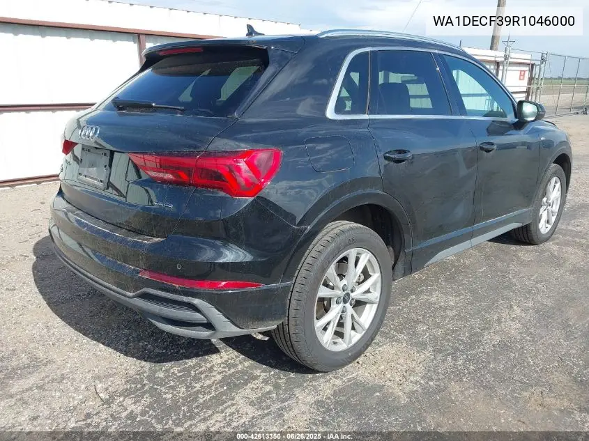 2024 Audi Q3 Premium 45 Tfsi S Line Quattro Tiptronic VIN: WA1DECF39R1046000 Lot: 42613350