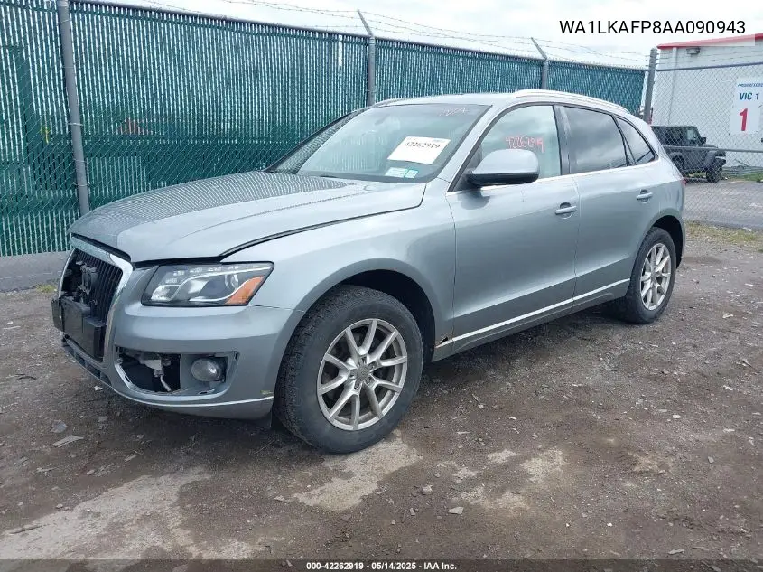 2010 Audi Q5 3.2 Premium VIN: WA1LKAFP8AA090943 Lot: 42262919