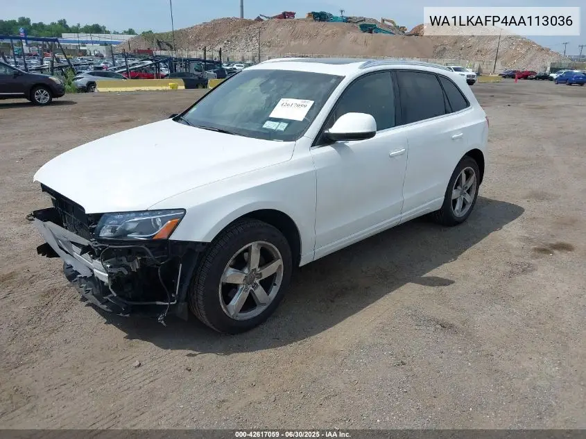 2010 Audi Q5 3.2 Premium VIN: WA1LKAFP4AA113036 Lot: 42617059