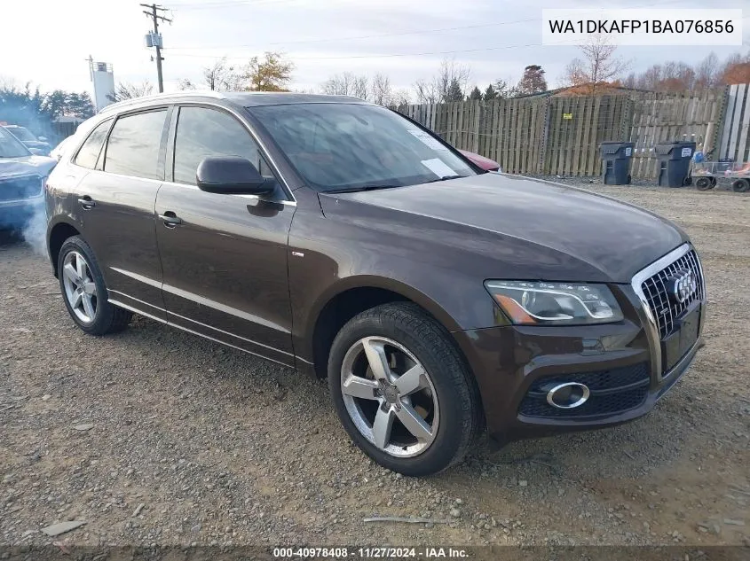 2011 Audi Q5 3.2L Premium Plus VIN: WA1DKAFP1BA076856 Lot: 40978408