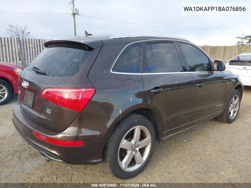 2011 Audi Q5 3.2L Premium Plus VIN: WA1DKAFP1BA076856 Lot: 40978408