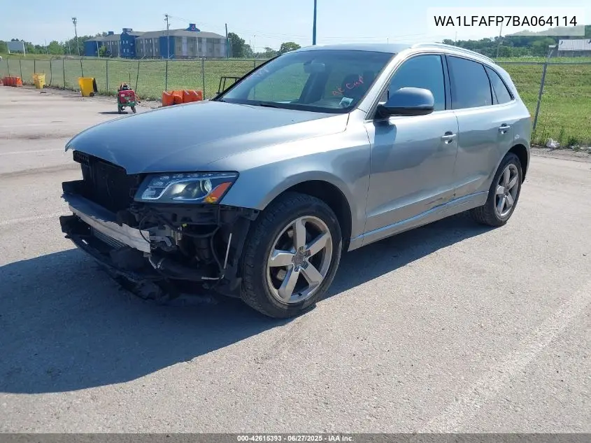 2011 Audi Q5 2.0T Premium VIN: WA1LFAFP7BA064114 Lot: 42615393