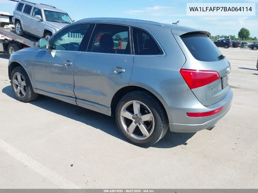 2011 Audi Q5 2.0T Premium VIN: WA1LFAFP7BA064114 Lot: 42615393
