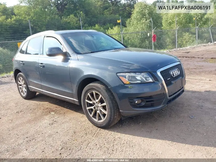 2011 Audi Q5 2.0T Premium VIN: WA1LFAFPXBA006191 Lot: 42691469