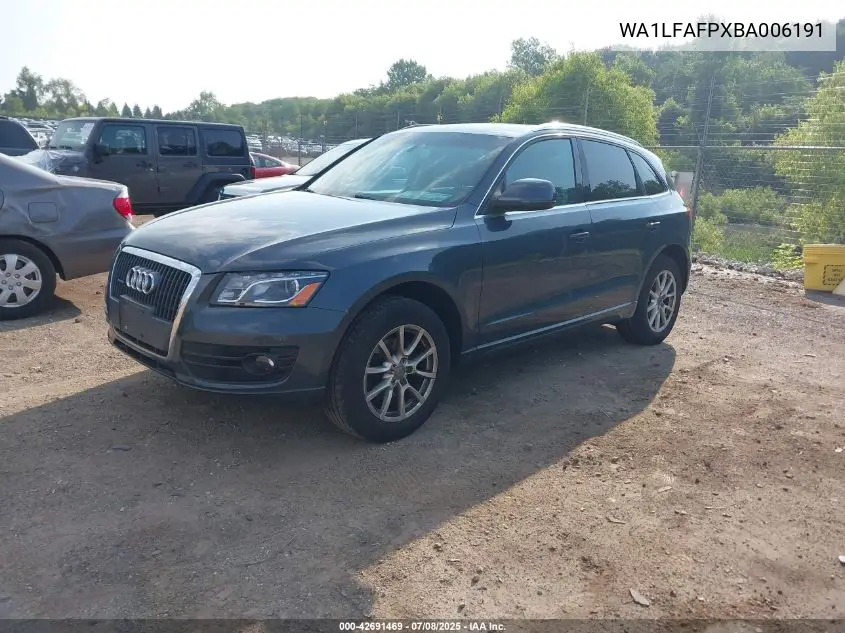 2011 Audi Q5 2.0T Premium VIN: WA1LFAFPXBA006191 Lot: 42691469