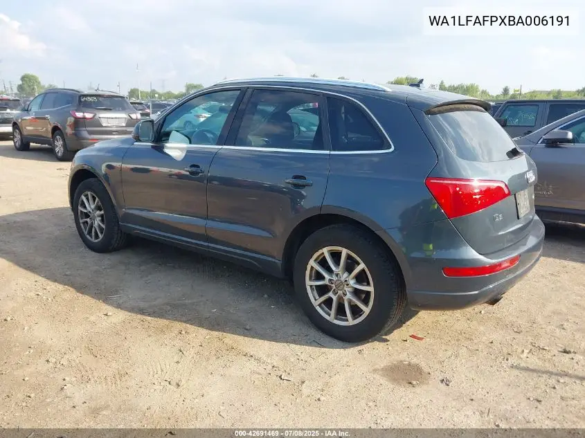 2011 Audi Q5 2.0T Premium VIN: WA1LFAFPXBA006191 Lot: 42691469