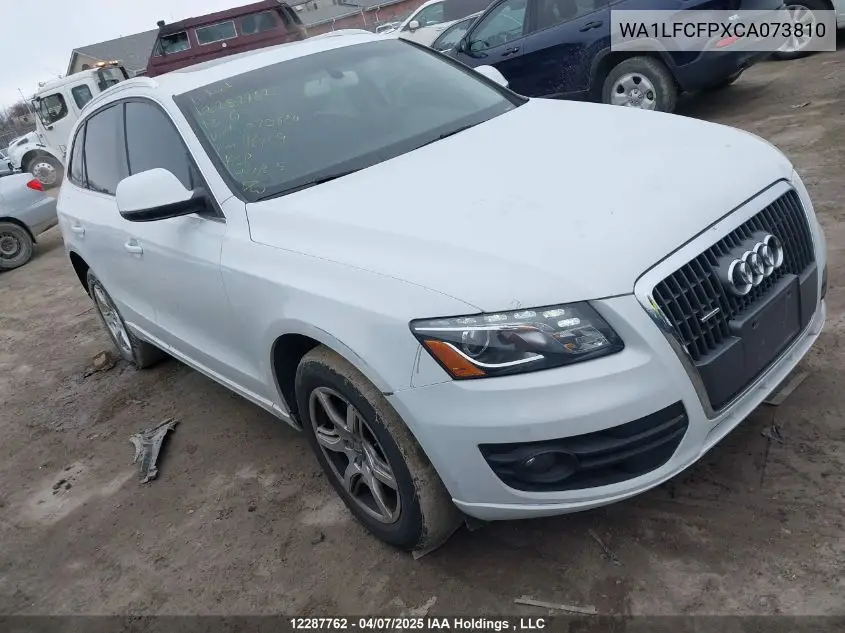 2012 Audi Q5 VIN: WA1LFCFPXCA073810 Lot: 12287762