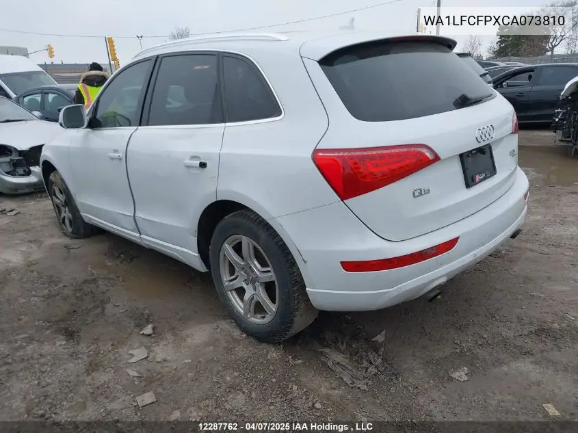 2012 Audi Q5 VIN: WA1LFCFPXCA073810 Lot: 12287762