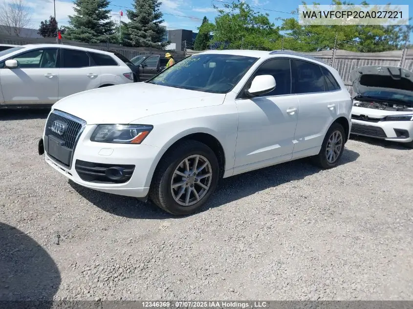 2012 Audi Q5 2.0T Premium Plus VIN: WA1VFCFP2CA027221 Lot: 12346369