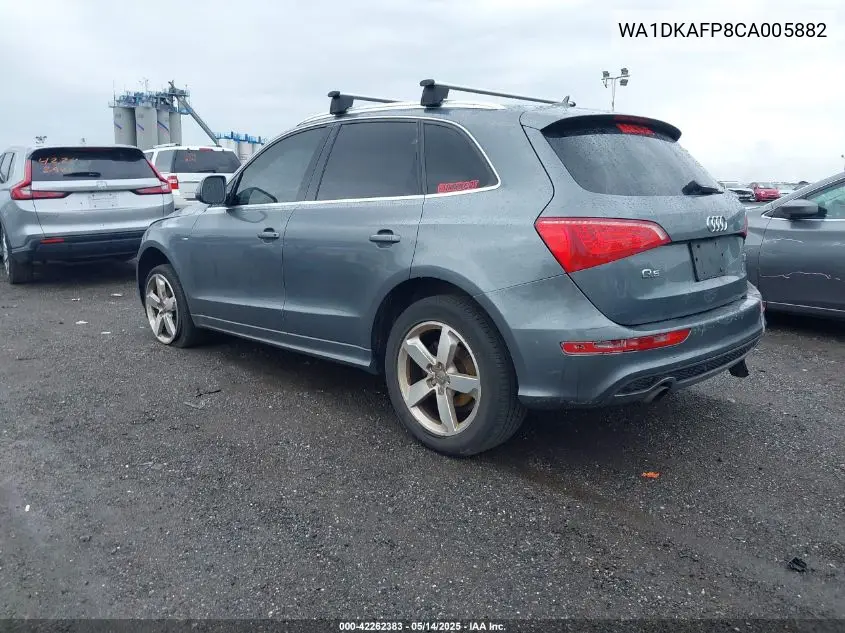 2012 Audi Q5 3.2 Premium Plus VIN: WA1DKAFP8CA005882 Lot: 42262383