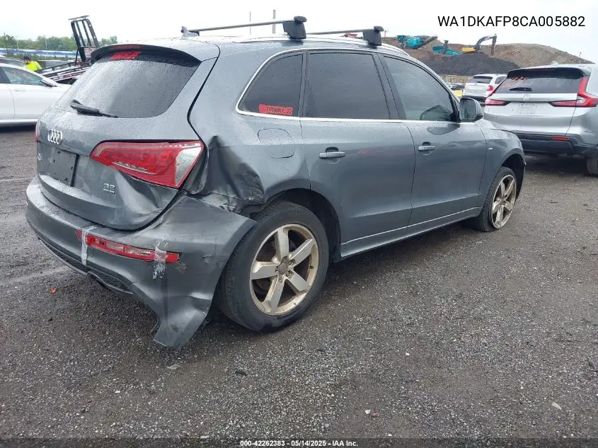 2012 Audi Q5 3.2 Premium Plus VIN: WA1DKAFP8CA005882 Lot: 42262383